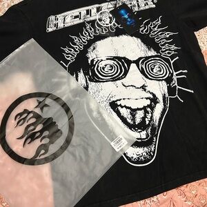 Black Graphic T-Shirt with Bold Design